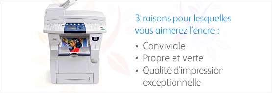 L&rsquo;encre solide adh&egrave;re pour fournir des impressions exceptionnelles